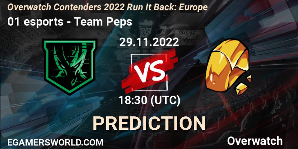 Prognoza 01 esports - Team Peps. 08.12.22, Overwatch, Overwatch Contenders 2022 Run It Back: Europe