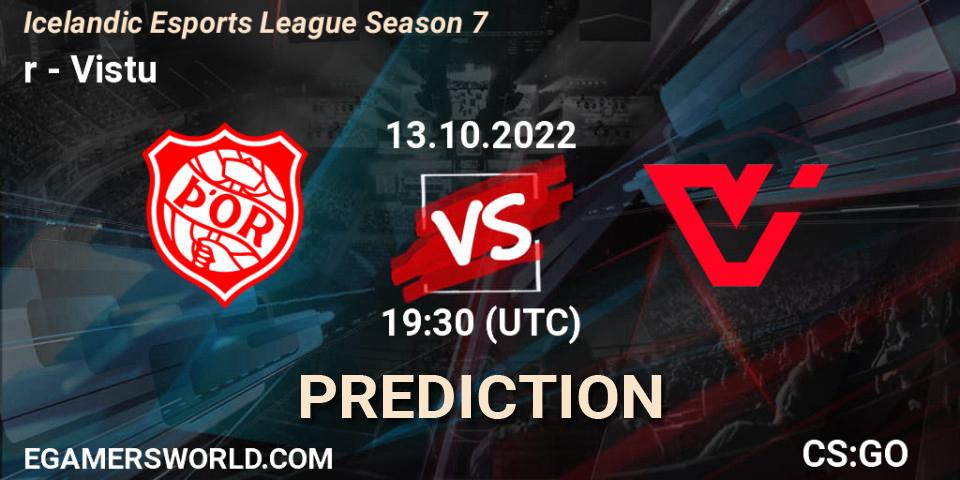 Prognoza Þór - Viðstöðu. 13.10.2022 at 22:30, Counter-Strike (CS2), Icelandic Esports League Season 7