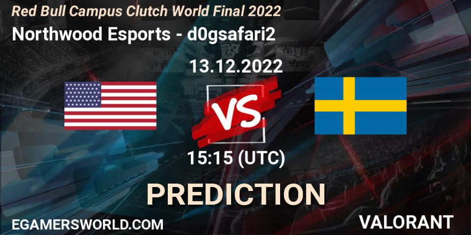 Prognoza Northwood Esports - d0gsafari2. 13.12.2022 at 15:15, VALORANT, Red Bull Campus Clutch World Final 2022