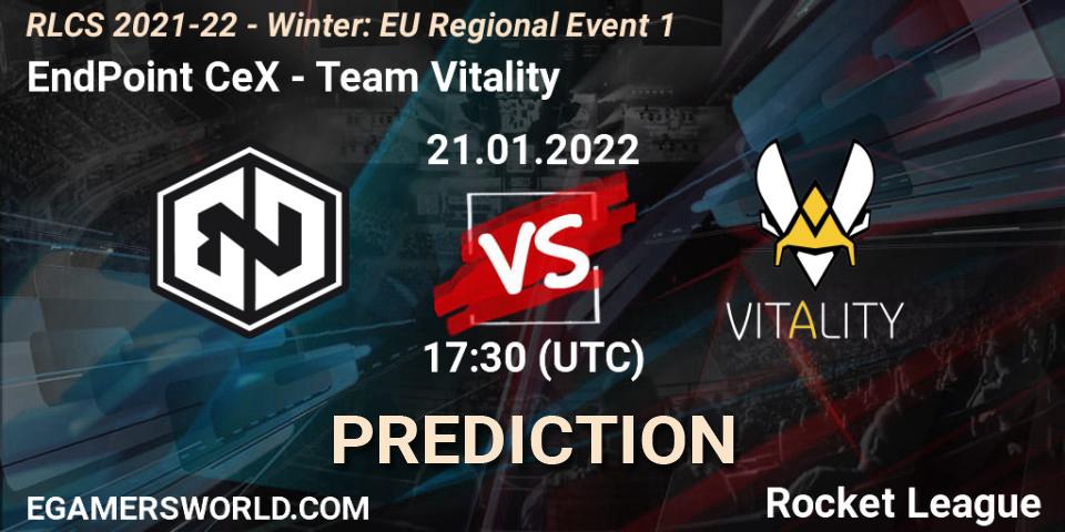 Prognoza EndPoint CeX - Team Vitality. 21.01.2022 at 17:30, Rocket League, RLCS 2021-22 - Winter: EU Regional Event 1