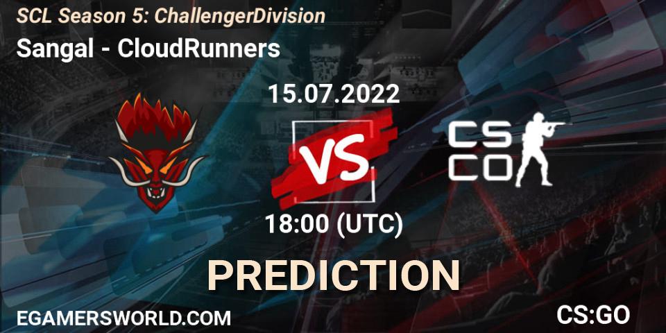Prognoza Sangal - CloudRunners. 14.07.2022 at 18:00, Counter-Strike (CS2), SCL Season 5: Challenger Division