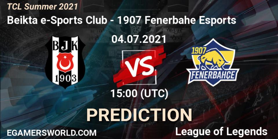 Prognoza Beşiktaş e-Sports Club - 1907 Fenerbahçe Esports. 04.07.2021 at 15:00, LoL, TCL Summer 2021