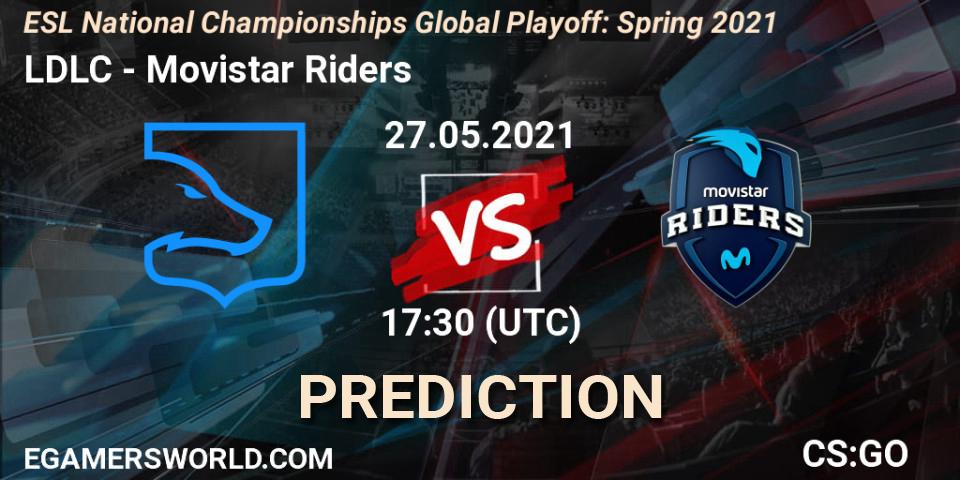 Prognoza LDLC - Movistar Riders. 27.05.2021 at 17:30, Counter-Strike (CS2), ESL National Championships Global Playoff: Spring 2021