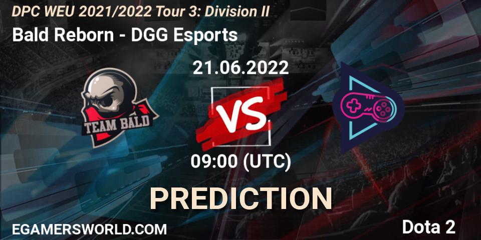 Prognoza Bald Reborn - DGG Esports. 21.06.2022 at 09:55, Dota 2, DPC WEU 2021/2022 Tour 3: Division II