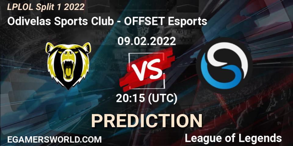 Prognoza Odivelas Sports Club - OFFSET Esports. 09.02.2022 at 20:15, LoL, LPLOL Split 1 2022