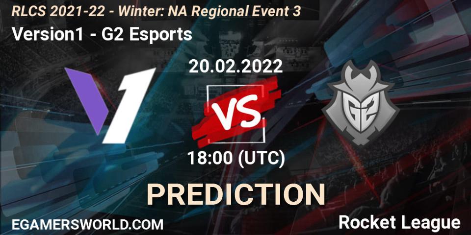 Prognoza Version1 - G2 Esports. 20.02.2022 at 18:00, Rocket League, RLCS 2021-22 - Winter: NA Regional Event 3