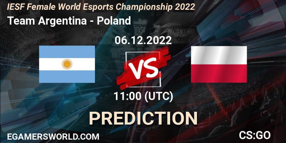 Prognoza Team Argentina - Poland. 06.12.22, CS2 (CS:GO), IESF Female World Esports Championship 2022
