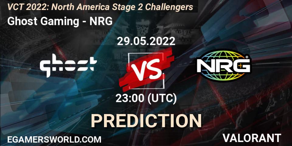 Prognoza Ghost Gaming - NRG. 29.05.2022 at 22:15, VALORANT, VCT 2022: North America Stage 2 Challengers