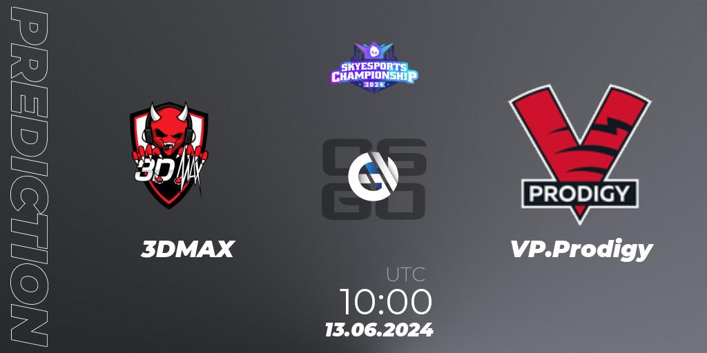 Prognoza 3DMAX - VP.Prodigy. 13.06.2024 at 10:00, Counter-Strike (CS2), Skyesports Championship 2024: European Qualifier