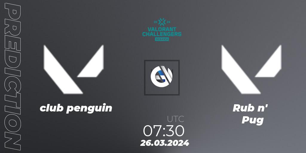 Prognoza club penguin - Rub n' Pug. 26.03.2024 at 07:30, VALORANT, VALORANT Challengers 2024 Oceania: Split 1