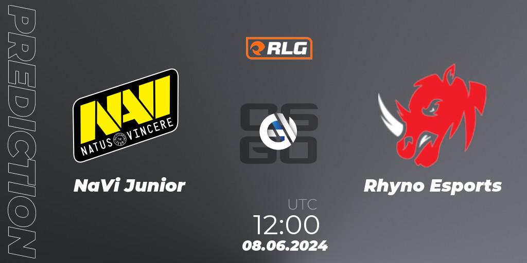 Prognoza NaVi Junior - Rhyno Esports. 08.06.2024 at 12:00, Counter-Strike (CS2), RES European Series #5