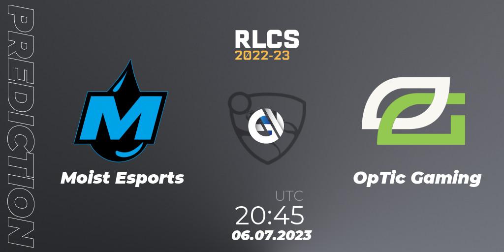Prognoza Moist Esports - OpTic Gaming. 06.07.2023 at 20:45, Rocket League, RLCS 2022-23 Spring Major