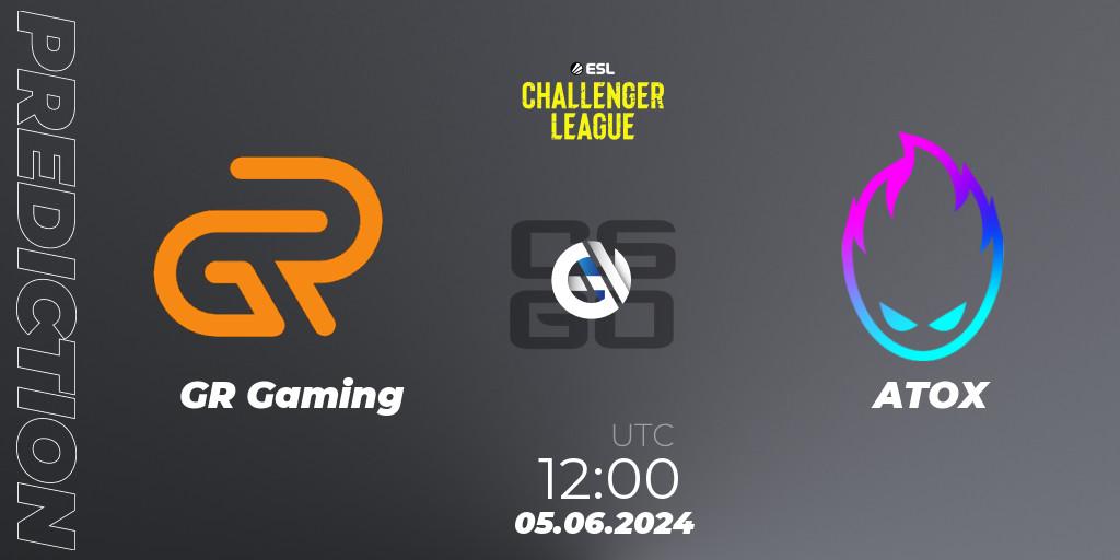 Prognoza GR Gaming - ATOX. 05.06.2024 at 12:00, Counter-Strike (CS2), ESL Challenger League Season 47: Asia