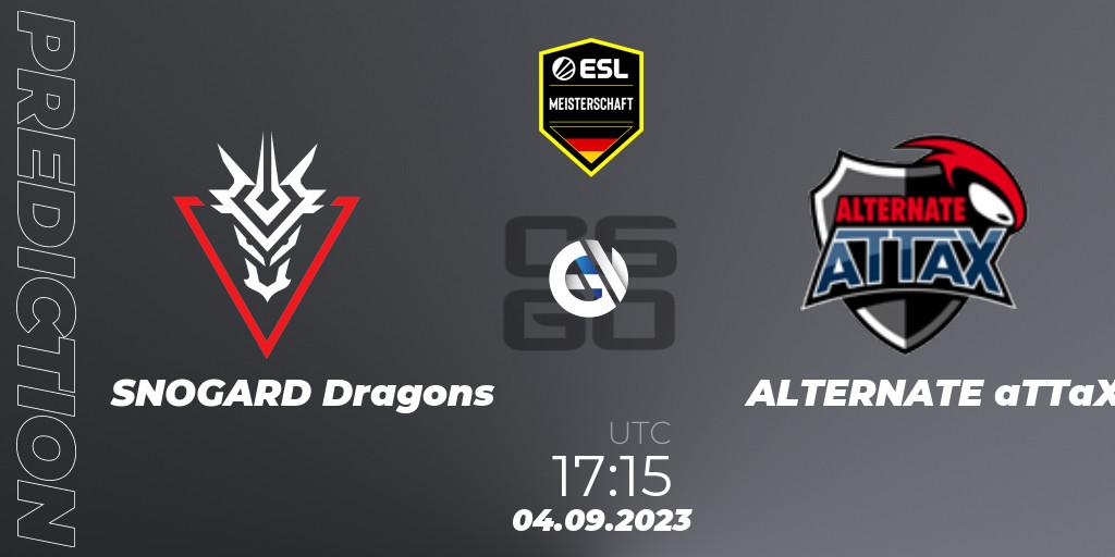 Prognoza SNOGARD Dragons - ALTERNATE aTTaX. 04.09.2023 at 17:15, Counter-Strike (CS2), ESL Meisterschaft: Autumn 2023
