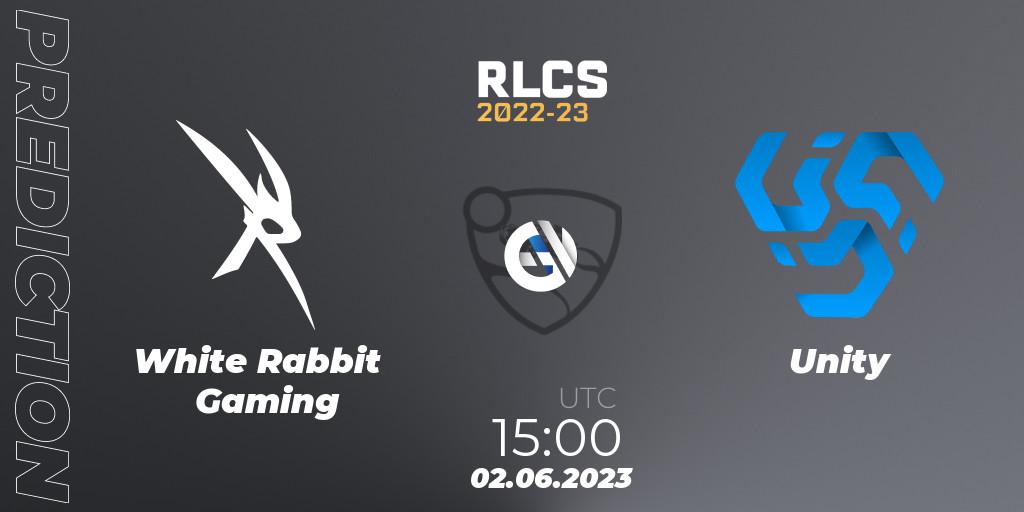 Prognoza White Rabbit Gaming - Unity. 09.06.23, Rocket League, RLCS 2022-23 - Spring: Sub-Saharan Africa Regional 3 - Spring Invitational
