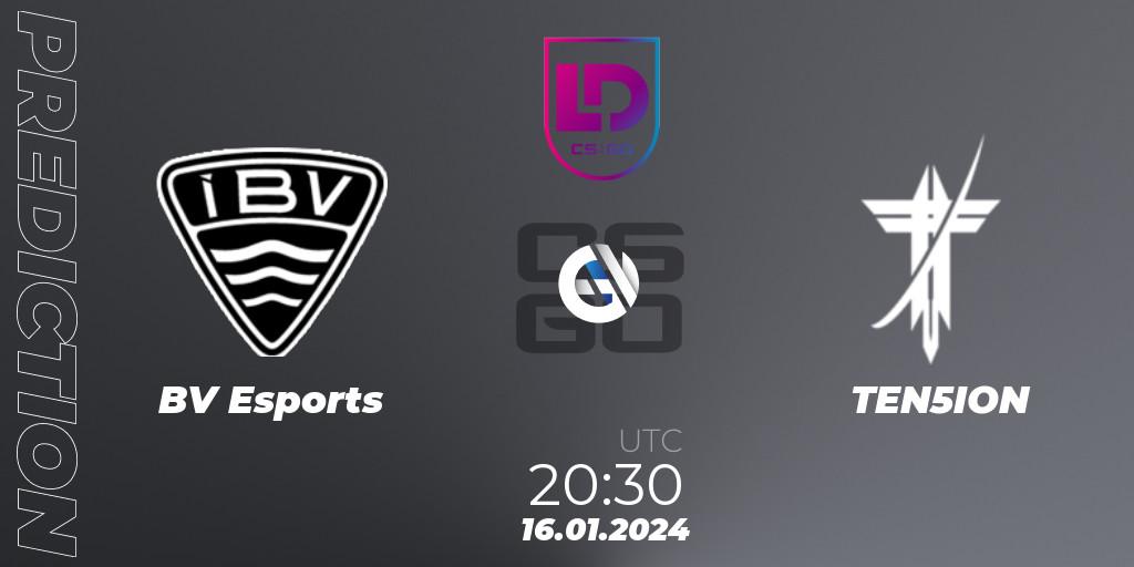 Prognoza ÍBV Esports - TEN5ION. 16.01.24, CS2 (CS:GO), Icelandic Esports League Season 8: Regular Season