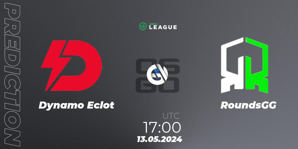 Prognoza Dynamo Eclot - RoundsGG. 13.05.2024 at 17:00, Counter-Strike (CS2), ESEA Season 49: Advanced Division - Europe