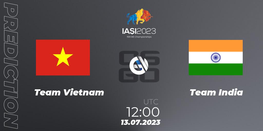 Prognoza Team Vietnam - Team India. 13.07.2023 at 12:00, Counter-Strike (CS2), IESF Asian Championship 2023