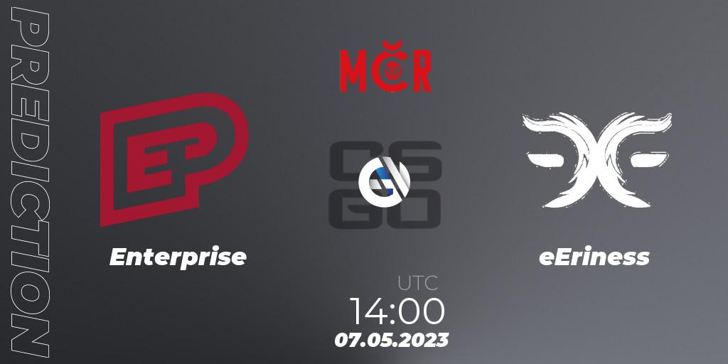 Prognoza Enterprise - eEriness. 07.05.23, CS2 (CS:GO), Tipsport Cup Bratislava 2023: Closed Qualifier
