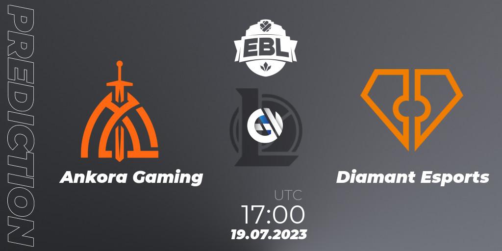 Prognoza Ankora Gaming - Diamant Esports. 19.07.2023 at 17:00, LoL, Esports Balkan League Season 13