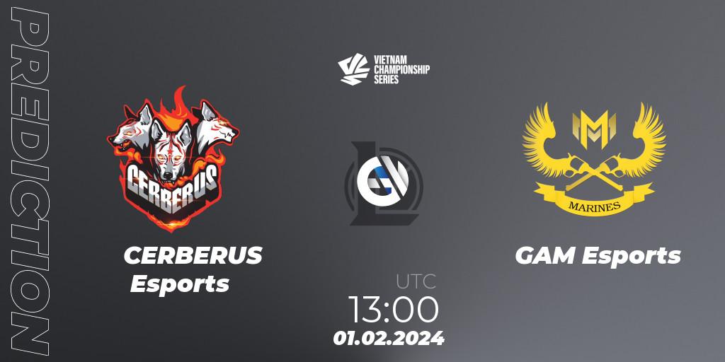 Prognoza CERBERUS Esports - GAM Esports. 01.02.24, LoL, VCS Dawn 2024 - Group Stage