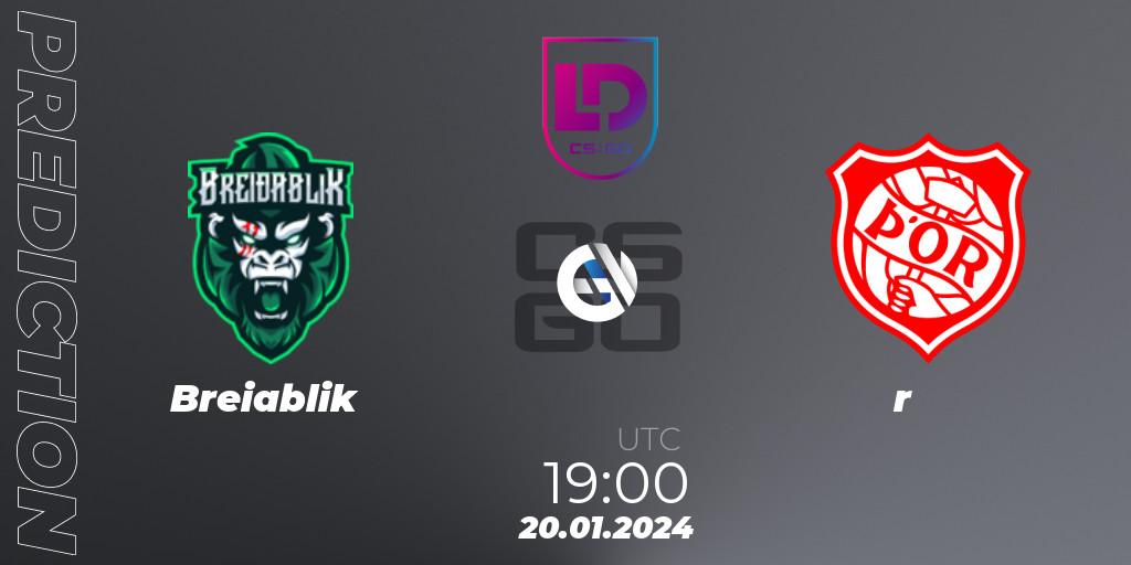 Prognoza Breiðablik - Þór. 20.01.24, CS2 (CS:GO), Icelandic Esports League Season 8: Regular Season