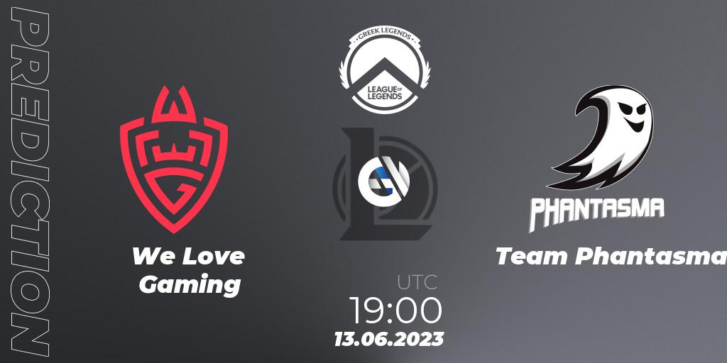 Prognoza We Love Gaming - Team Phantasma. 13.06.23, LoL, Greek Legends League Summer 2023