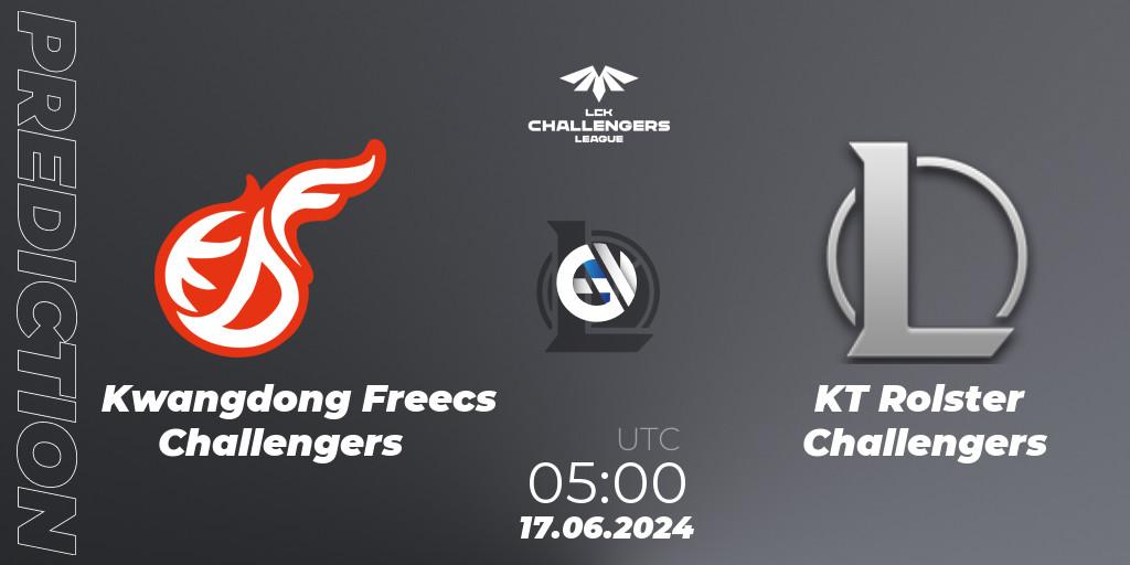 Prognoza Kwangdong Freecs Challengers - KT Rolster Challengers. 17.06.2024 at 05:00, LoL, LCK Challengers League 2024 Summer - Group Stage