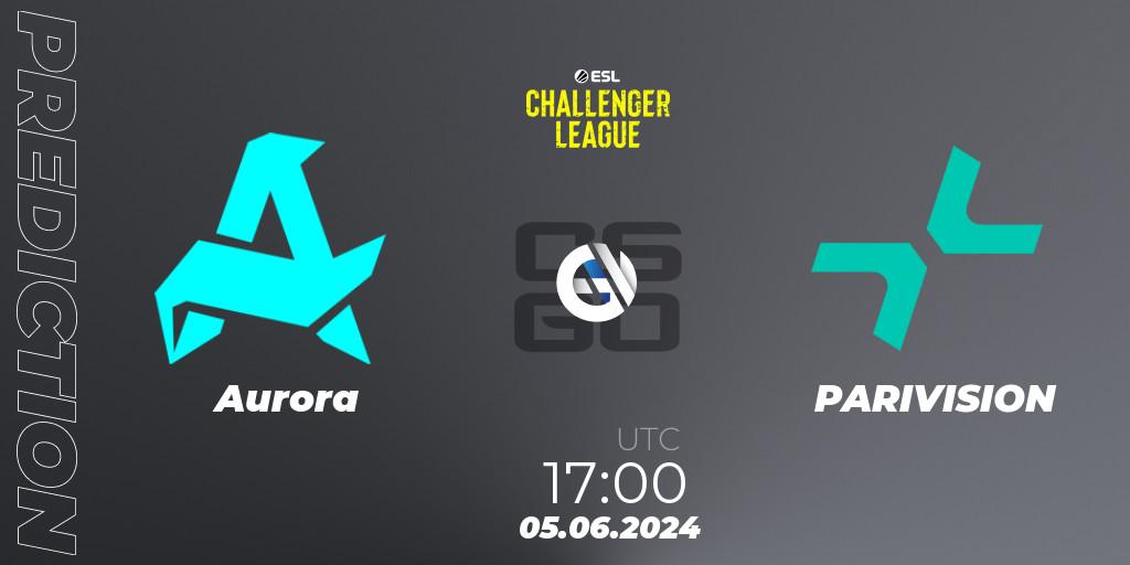 Prognoza Aurora - PARIVISION. 05.06.2024 at 17:00, Counter-Strike (CS2), ESL Challenger League Season 47: Europe