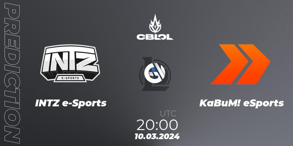 Prognoza INTZ e-Sports - KaBuM! eSports. 10.03.24, LoL, CBLOL Split 1 2024 - Group Stage