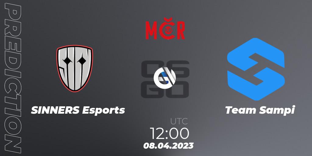 Prognoza SINNERS Esports - Team Sampi. 08.04.2023 at 12:00, Counter-Strike (CS2), Tipsport Cup Prague Spring 2023