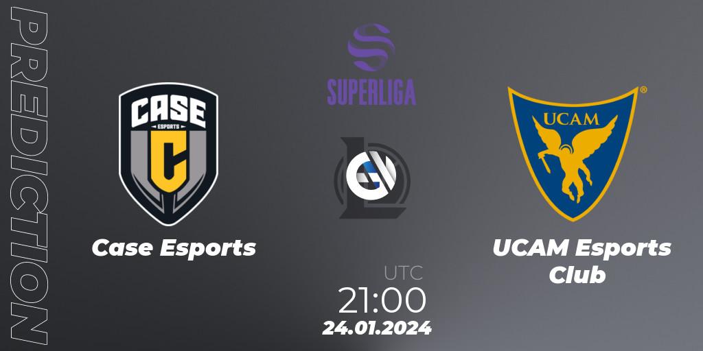 Prognoza Case Esports - UCAM Esports Club. 24.01.2024 at 21:00, LoL, Superliga Spring 2024 - Group Stage