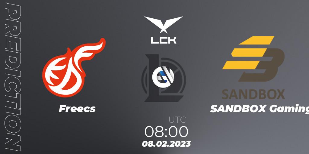 Prognoza Freecs - SANDBOX Gaming. 08.02.2023 at 08:00, LoL, LCK Spring 2023 - Group Stage