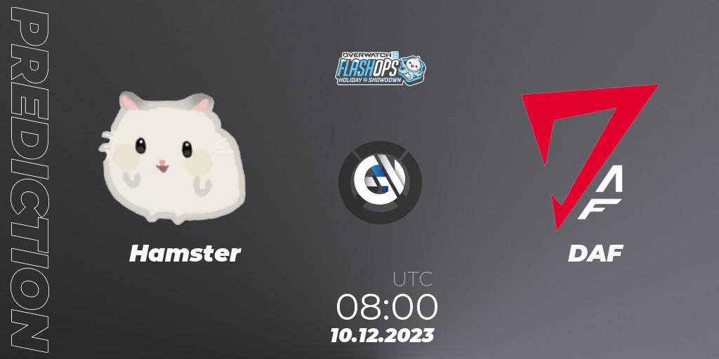 Prognoza Hamster - DAF. 10.12.2023 at 08:00, Overwatch, Flash Ops Holiday Showdown - APAC Finals