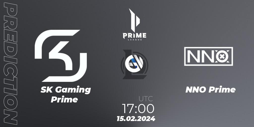 Prognoza SK Gaming Prime - NNO Prime. 15.02.24, LoL, Prime League Spring 2024 - Group Stage