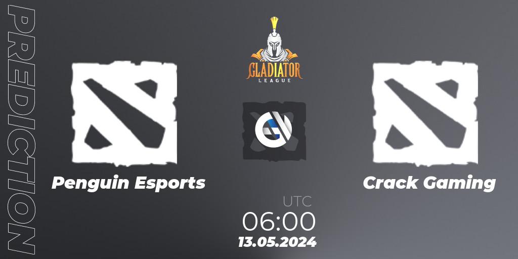 Prognoza Penguin Esports - Crack Gaming. 13.05.2024 at 03:00, Dota 2, Gladiator League