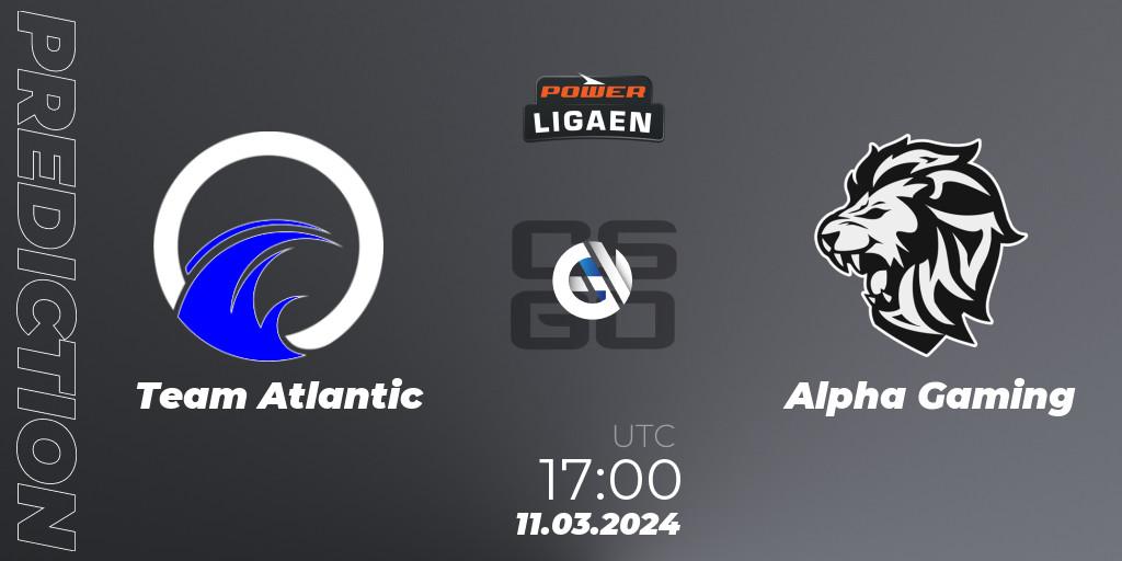 Prognoza Team Atlantic - Alpha Gaming. 11.03.24, CS2 (CS:GO), Dust2.dk Ligaen Season 25