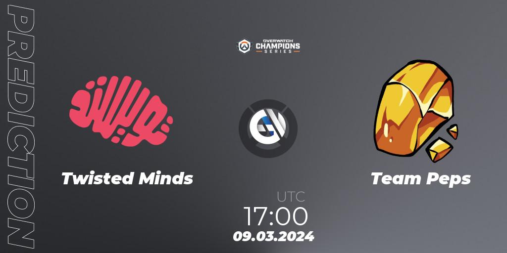 Prognoza Twisted Minds - Team Peps. 09.03.2024 at 17:00, Overwatch, Overwatch Champions Series 2024 - EMEA Stage 1 Group Stage