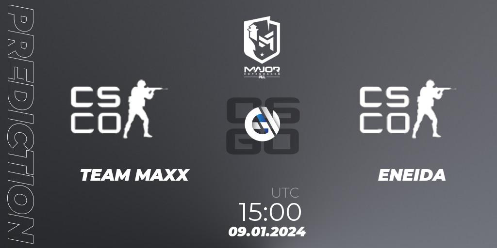Prognoza TEAM MAXX - ENEIDA. 09.01.2024 at 15:00, Counter-Strike (CS2), PGL CS2 Major Copenhagen 2024 Europe RMR Open Qualifier 1