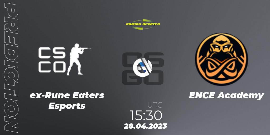 Prognoza ex-Rune Eaters Esports - ENCE Academy. 28.04.2023 at 15:30, Counter-Strike (CS2), Gaming Devoted Become The Best: Series #1