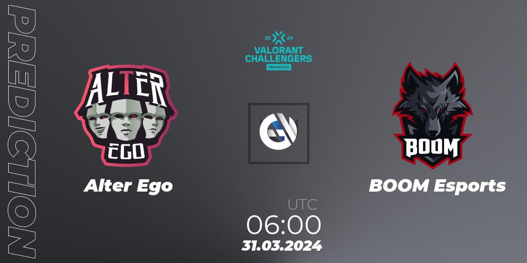 Prognoza Alter Ego - BOOM Esports. 31.03.24, VALORANT, VALORANT Challengers Indonesia 2024: Split 1