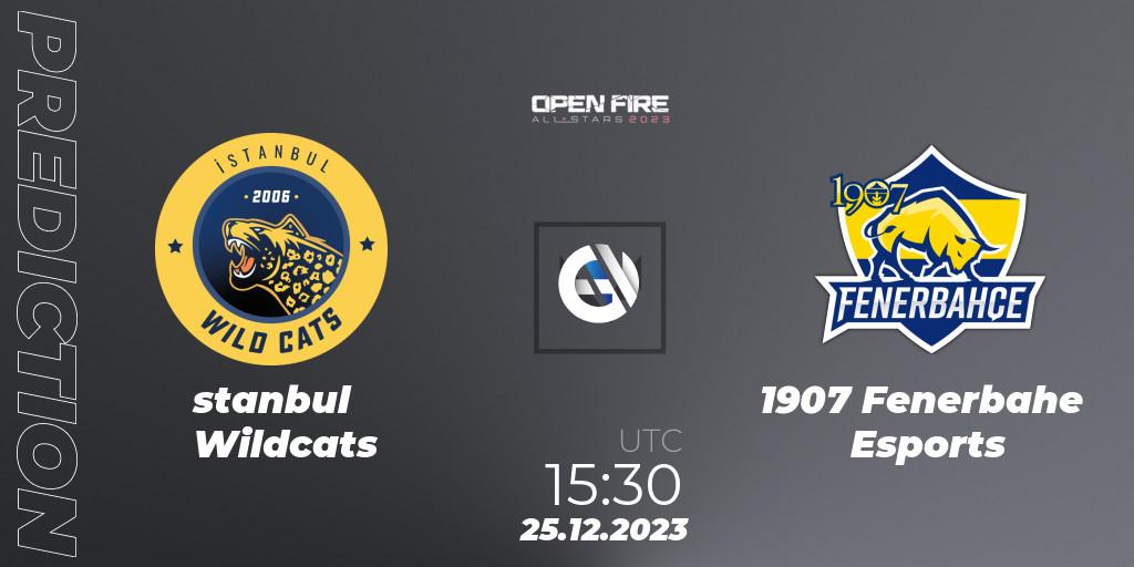 Prognoza İstanbul Wildcats - 1907 Fenerbahçe Esports. 25.12.2023 at 15:30, VALORANT, Open Fire All Stars 2023
