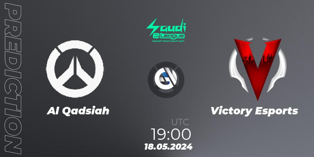 Prognoza Al Qadsiah - Victory Esports. 18.05.2024 at 19:00, Overwatch, Saudi eLeague 2024 - Major 2 Phase 1