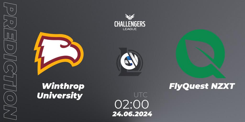 Prognoza Winthrop University - FlyQuest NZXT. 24.06.2024 at 02:00, LoL, NACL Summer 2024 - Group Stage