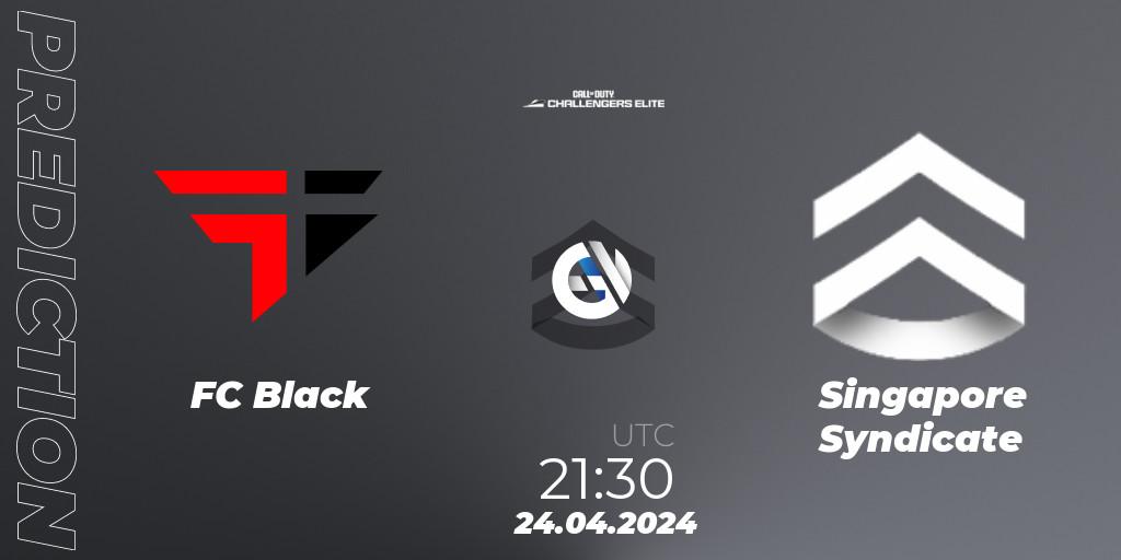 Prognoza FC Black - Singapore Syndicate. 24.04.2024 at 22:00, Call of Duty, Call of Duty Challengers 2024 - Elite 2: NA