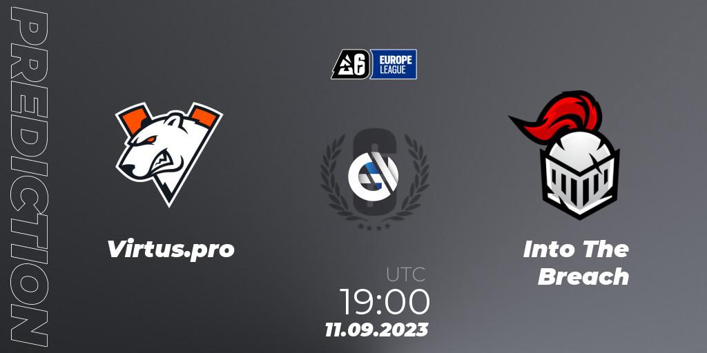 Prognoza Virtus.pro - Into The Breach. 11.09.2023 at 19:00, Rainbow Six, Europe League 2023 - Stage 2