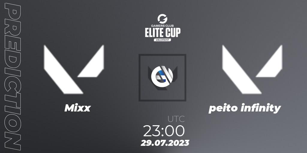 Prognoza Mixx - peito infinity. 29.07.2023 at 23:00, VALORANT, Gamers Club Elite Cup 2023