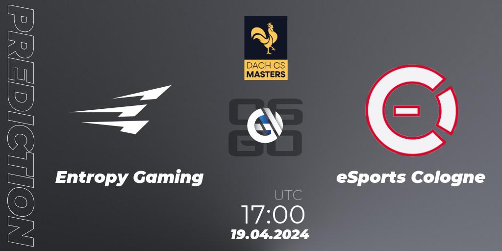 Prognoza Entropy Gaming - eSports Cologne. 28.04.24, CS2 (CS:GO), DACH CS Masters Season 1: Division 2