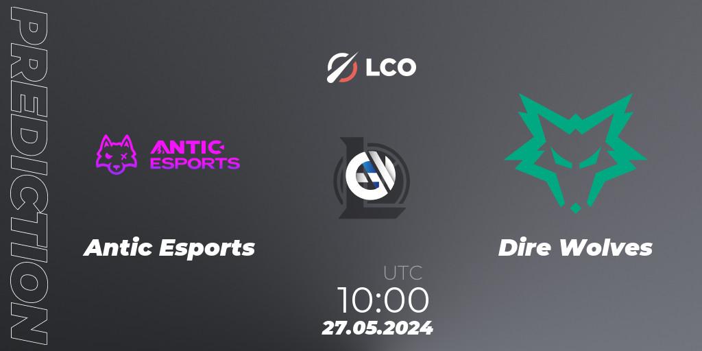 Prognoza Antic Esports - Dire Wolves. 27.05.2024 at 10:00, LoL, LCO Split 2 2024 - Group Stage