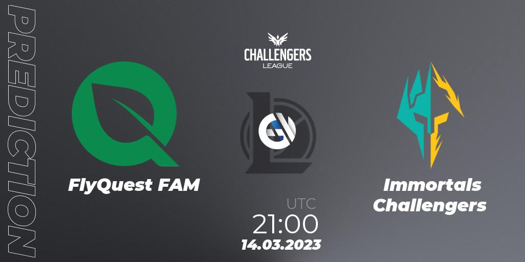 Prognoza FlyQuest FAM - Immortals Challengers. 14.03.23, LoL, NACL 2023 Spring - Playoffs